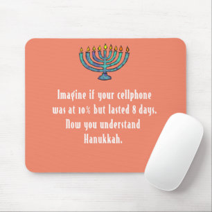 Lustiger sarkastischer Hanukkah Chanukah-Handy-Quo Mousepad
