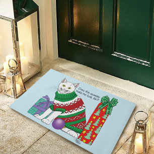 Lustiger sarkastischer hässlicher Weihnachtspullov Fußmatte