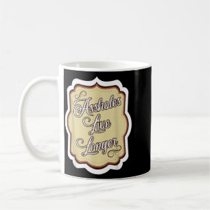 Lustiger sarkastischer Humor Sarkasmus Zitat Löche Kaffeetasse