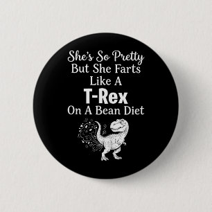 Lustiger sarkastischer Humor Saurus Zitat Button