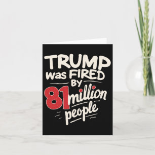 Lustiger sarkastischer Humor Trump wurde von 81 Mi Karte