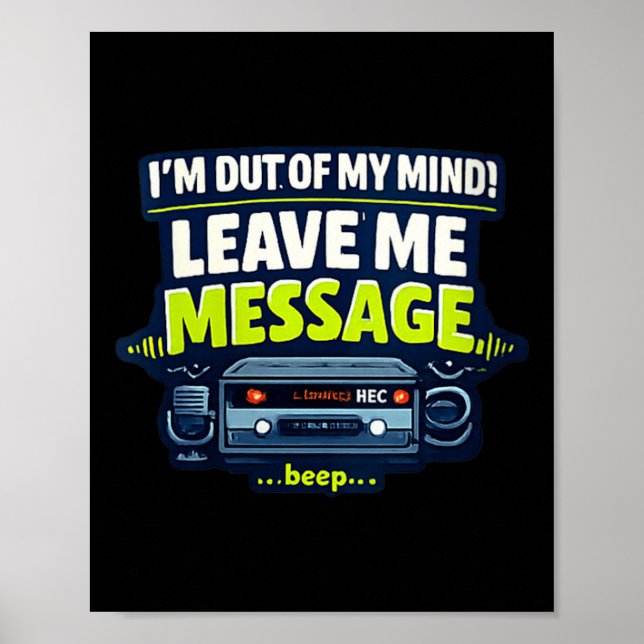 Lustiger sarkastischer humorvoller witziger Spruch Poster (Vorne)