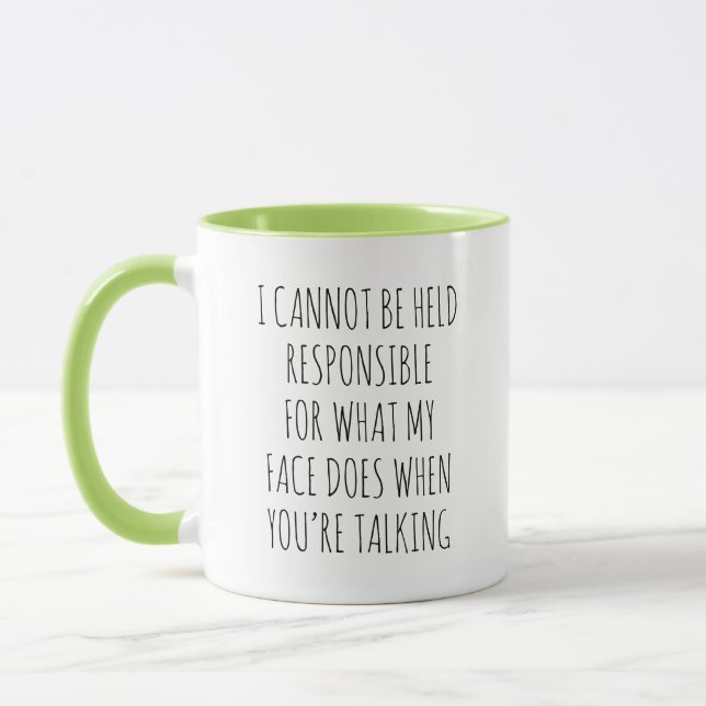 Lustiger sarkastischer Kaffeebecher als Geschenk f Tasse (Links)