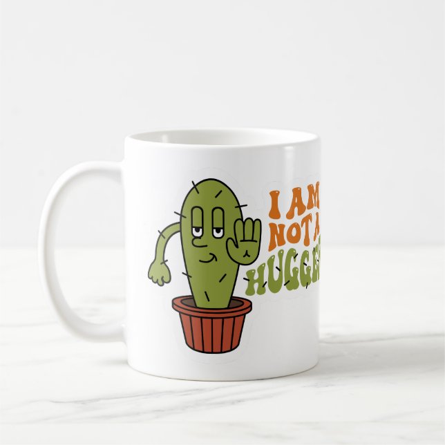 Lustiger sarkastischer Kaktus  Kaffeetasse (Links)
