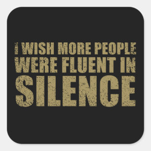 lustiger sarkastischer Slogan für Erwachsene Humor Quadratischer Aufkleber