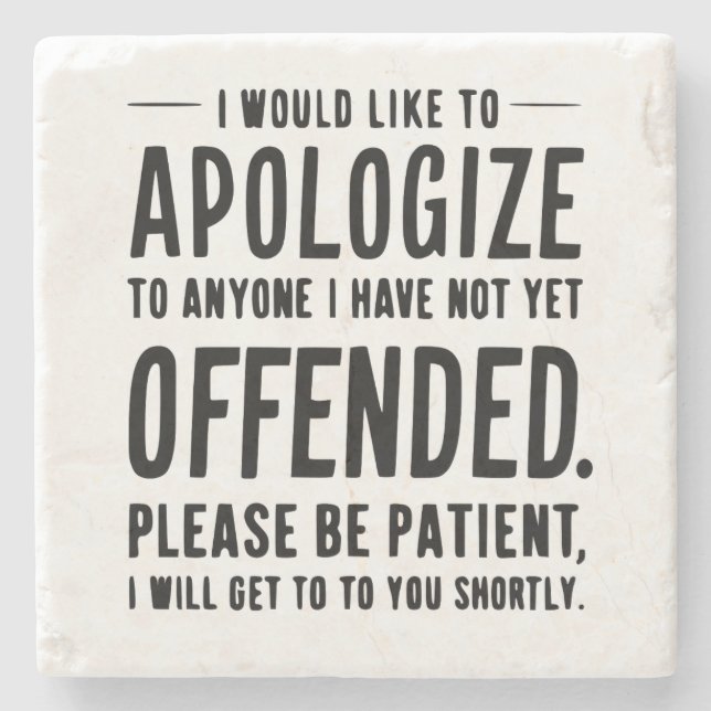 lustiger sarkastischer Untersetzer (Vorderseite)