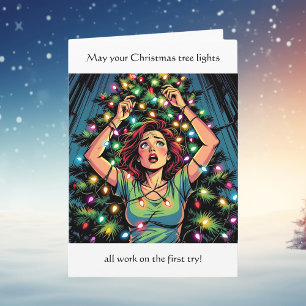 Lustiger sarkastischer Weihnachtshumor Karte