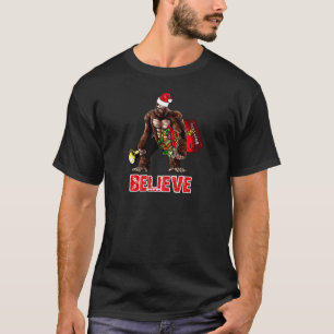 Lustiger Sasquatch Weihnachtsmann T-Shirt