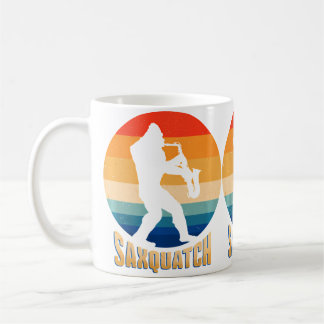 Lustiger Saxquatch Ein Saxophon Und Ein Sasquatch  Kaffeetasse