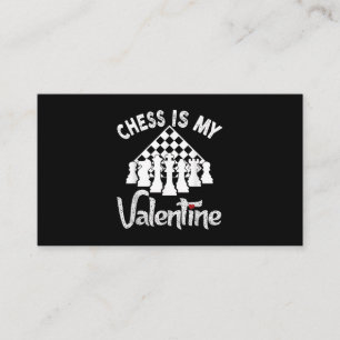 Lustiger Schach Ist Mein Valentinstrainer Spieler  Visitenkarte