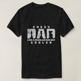 Lustiger Schach-Vater wie ein normaler Vater, aber T-Shirt