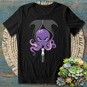 Lustiger Schelmischer Oktopus T-Shirt