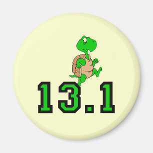 Lustiger Schildkröte-Halbmarathon Magnet