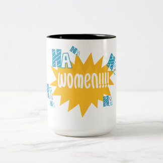 lustiger Schlamm, Frauenhaha Zweifarbige Tasse