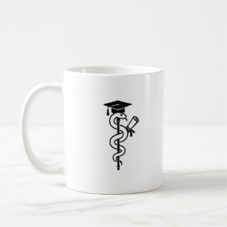Lustiger Schlange zum medizinischen Abschluss Kaffeetasse