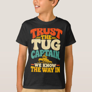 Lustiger Schlepperkapitän Hafenbootbediener T-Shirt