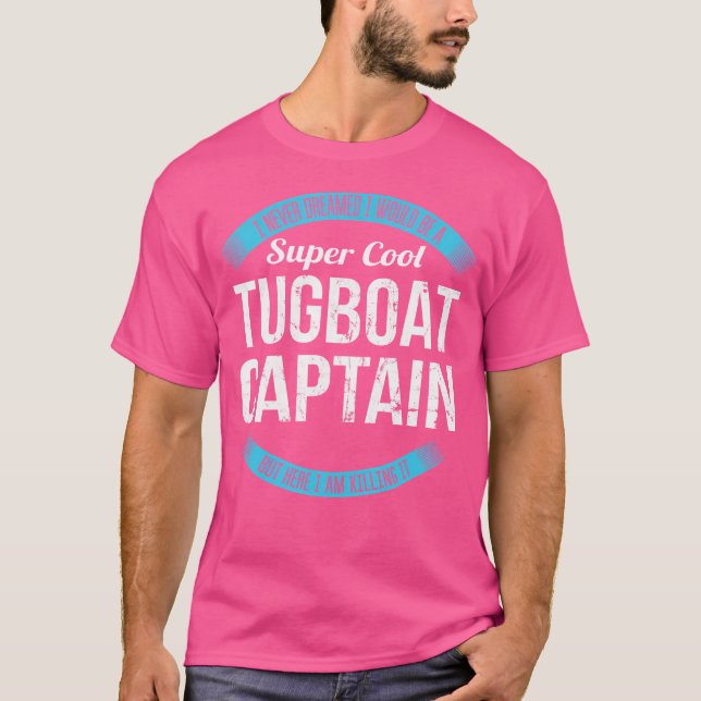 Lustiger Schlepperkapitän T-Shirt (Vorderseite)