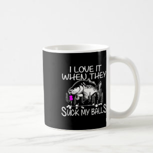 Lustiger Schmutziger Fischer Karpfenfischen  Kaffeetasse