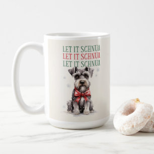 Lustiger Schnauzer-Hund-Witz Weihnachten Kaffeetas Kaffeetasse