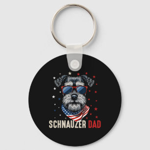 Lustiger Schnauzer raucht Zigarette Bier Gen Z 4. Schlüsselanhänger