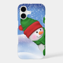 Lustiger Schneemann iPhone-Hülle