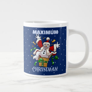 Lustiger Schneemann Maximum Weihnachtsüberraschung Jumbo-Tasse