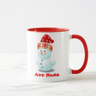 Lustiger Schneemann Tasse