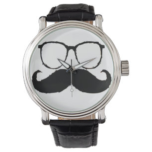 Lustiger Schnurrbart 4 Armbanduhr