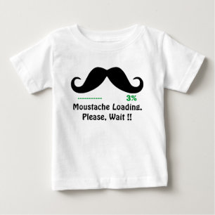 lustiger Schnurrbart Baby T-shirt