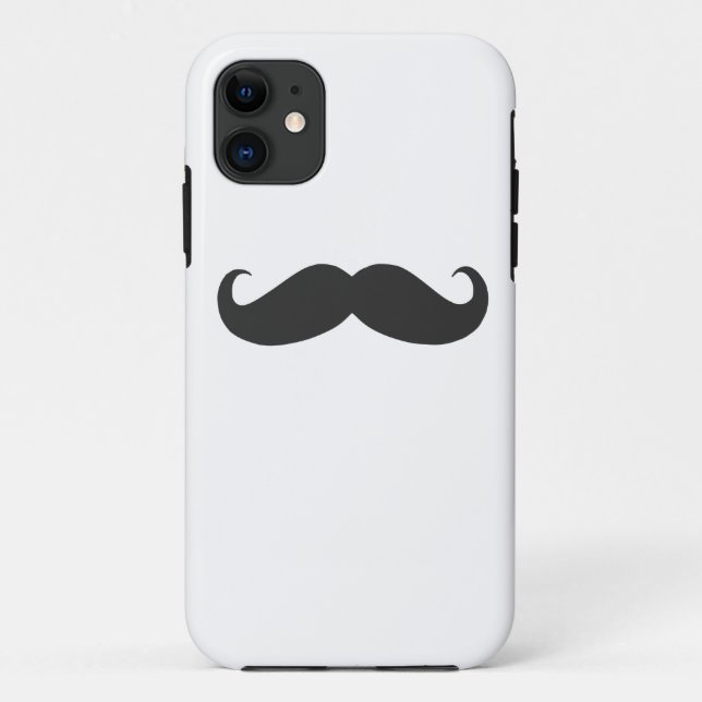 lustiger Schnurrbart Case-Mate iPhone Hülle (Rückseite)