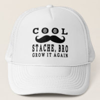 Lustiger Schnurrbart cooles Stache Bro wachsen es