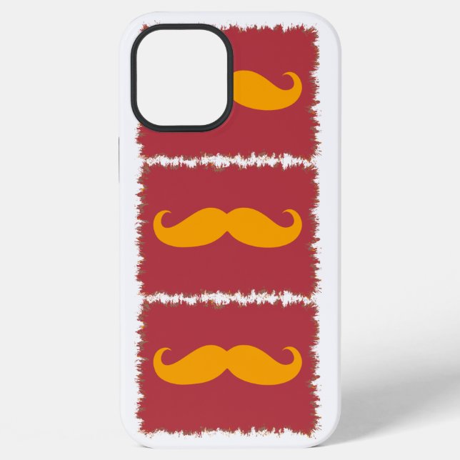 Lustiger Schnurrbart iPhone Hülle (Rückseite)