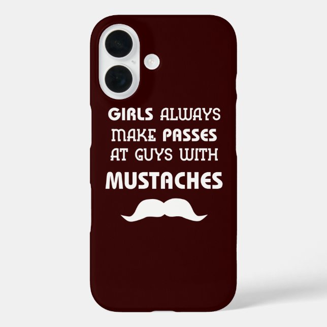 Lustiger Schnurrbart iPhone-Hülle Case-Mate iPhone Hülle (Rückseite)