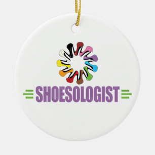 Lustiger Schuh-Liebhaber Keramikornament