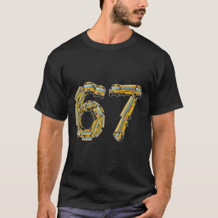 Lustiger Schulbus 67 Lehrer Dankbarkeit 67 Meme Bu T-Shirt