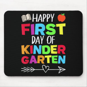 Lustiger Schullehrer Schüler Glücklicher erster Sc Mousepad