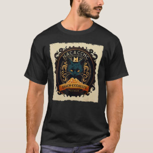Lustiger schwarzer Katzenkaffee Mac und Käse für K T-Shirt