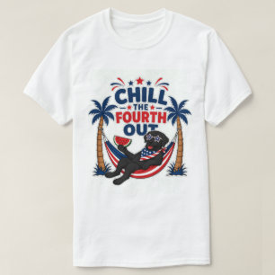 Lustiger schwarzer Labrador Chill den Vierten aus T-Shirt