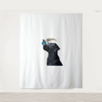 Lustiger schwarzer Labrador Retriever Lab Hund Bes