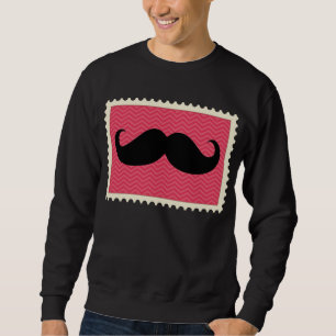 Lustiger schwarzer Schnurrbart Sweatshirt