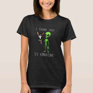 Lustiger schwarzer Tri-Corgi-Alien, den ich gefund T-Shirt