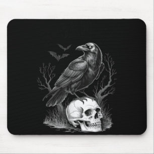 Lustiger schwarzer Vogel F Krächzen F Krähe Frauen Mousepad