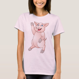 Lustiger Schwein-T - Shirt des Cartoon