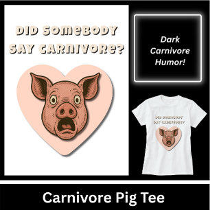 Lustiger Schweine-Fleischliebhaber-Geschenk T-Shirt