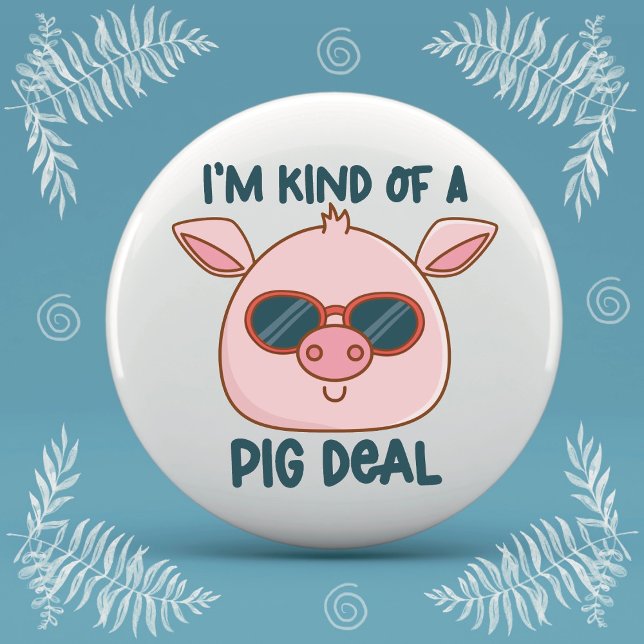 Lustiger Schweinewitz  Button (Von Creator hochgeladen)