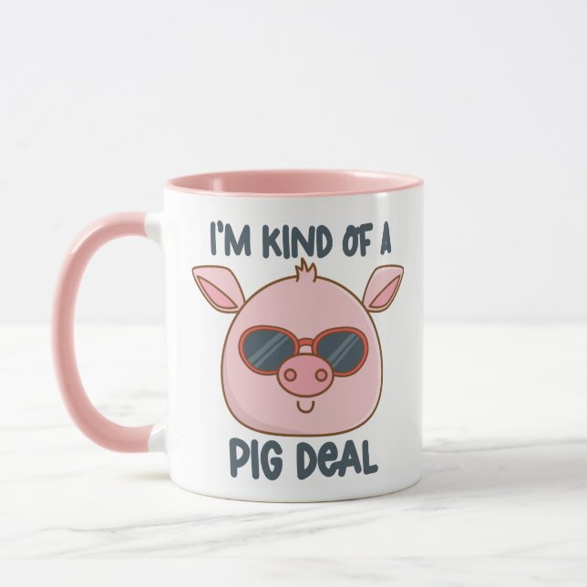 Lustiger Schweinewitz  Tasse (Links)