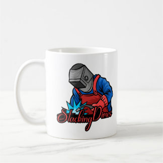 Lustiger Schweißer-Geschenk: Münzen stapeln Kaffeetasse