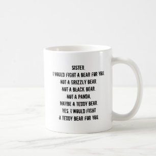 Lustiger Schwester-Geschenkbecher Kaffeetasse
