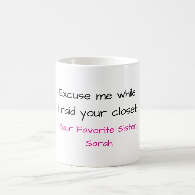 Lustiger Schwester-Mug Kaffeetasse (Mittel)