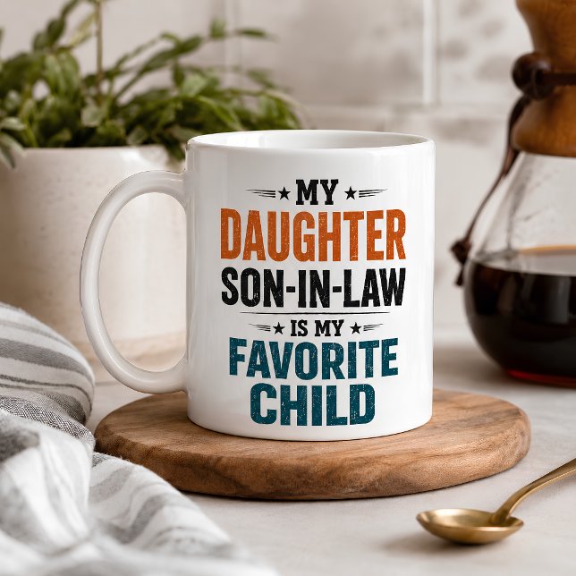 Lustiger Schwiegersohn Lieblingskind Kaffeetasse (Von Creator hochgeladen)